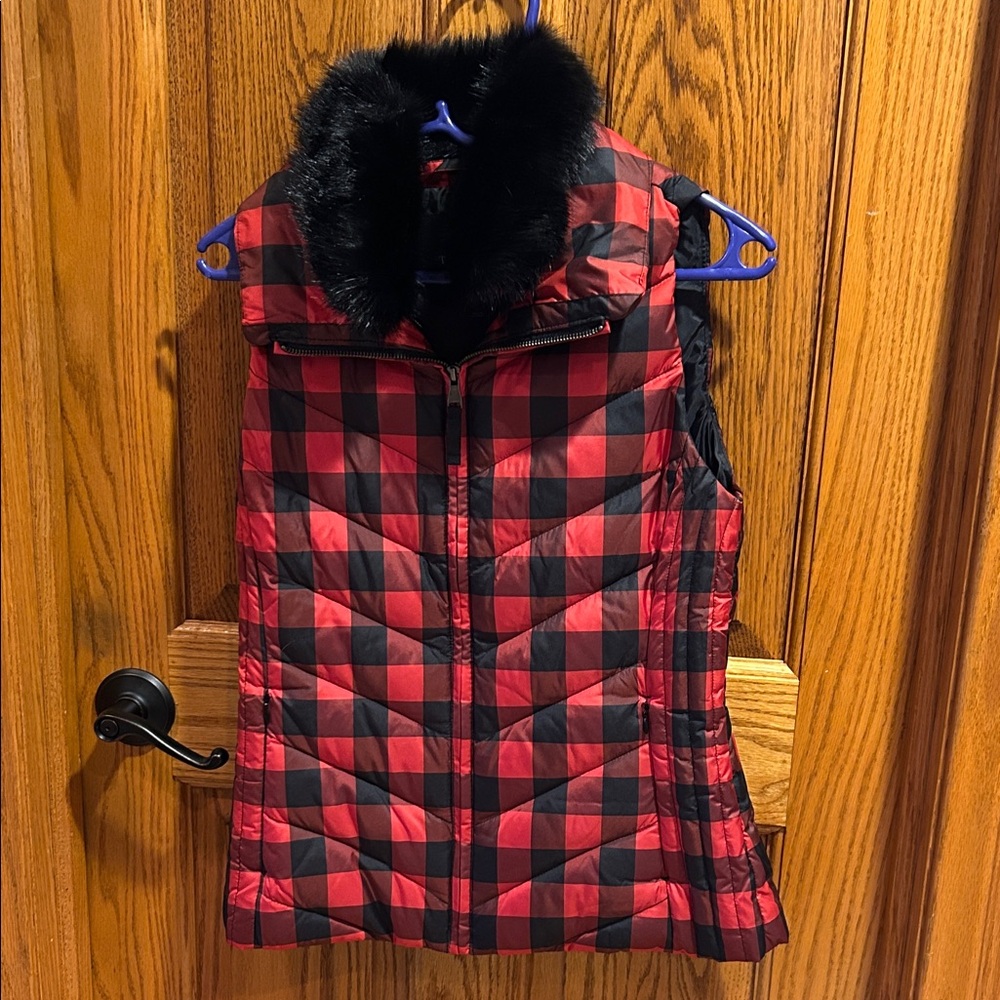 NWT Talbots Buffalo Plaid Vest